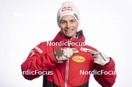 01.03.2023, Planica, Slovenia (SLO): Johannes Lamparter (AUT) - FIS nordic world ski championships nordic combined men, medals, Planica (SLO). www.nordicfocus.com. © Thibaut/NordicFocus. Every downloaded picture is fee-liable.
