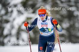 26.02.2023, Planica, Slovenia (SLO): Jenny Nowak (GER) - FIS nordic world ski championships nordic combined men, mixed team HS100/4x5km, Planica (SLO). www.nordicfocus.com. © Thibaut/NordicFocus. Every downloaded picture is fee-liable.