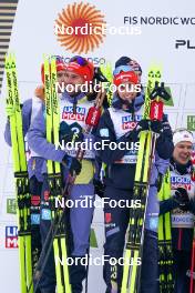 01.03.2023, Planica, Slovenia (SLO): Julian Schmid (GER), Johannes Rydzek (GER), Eric Frenzel (GER), Vinzenz Geiger (GER), (l-r)  - FIS nordic world ski championships nordic combined men, team HS138/4x5km, Planica (SLO). www.nordicfocus.com. © Thibaut/NordicFocus. Every downloaded picture is fee-liable.