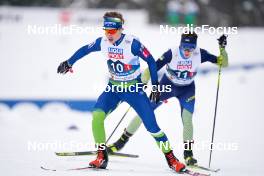 01.03.2023, Planica, Slovenia (SLO): Matic Hladnik (SLO), Vitaliy Hrebeniuk (UKR), (l-r)  - FIS nordic world ski championships nordic combined men, team HS138/4x5km, Planica (SLO). www.nordicfocus.com. © Thibaut/NordicFocus. Every downloaded picture is fee-liable.