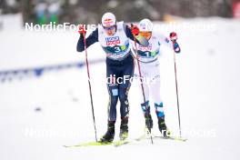 01.03.2023, Planica, Slovenia (SLO): Vinzenz Geiger (GER), Jens Luraas Oftebro (NOR), (l-r)  - FIS nordic world ski championships nordic combined men, team HS138/4x5km, Planica (SLO). www.nordicfocus.com. © Thibaut/NordicFocus. Every downloaded picture is fee-liable.