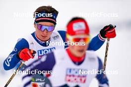 01.03.2023, Planica, Slovenia (SLO): Niklas Malacinski (USA), Jiri Konvalinka (CZE), (l-r)  - FIS nordic world ski championships nordic combined men, team HS138/4x5km, Planica (SLO). www.nordicfocus.com. © Thibaut/NordicFocus. Every downloaded picture is fee-liable.