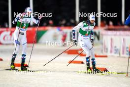 24.11.2023, Ruka, Finland (FIN): Jens Luraas Oftebro (NOR), Jarl Magnus Riiber (NOR), (l-r)  - FIS world cup nordic combined men, compact HS142/7.5km, Ruka (FIN). www.nordicfocus.com. © Thibaut/NordicFocus. Every downloaded picture is fee-liable.