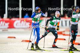 24.11.2023, Ruka, Finland (FIN): Ilkka Herola (FIN), Manuel Faisst (GER), (l-r)  - FIS world cup nordic combined men, compact HS142/7.5km, Ruka (FIN). www.nordicfocus.com. © Thibaut/NordicFocus. Every downloaded picture is fee-liable.