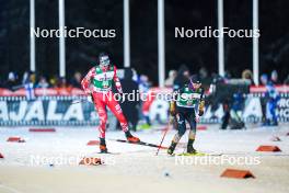 24.11.2023, Ruka, Finland (FIN): Paul Walcher (AUT), Yuya Yamamoto (JPN), (l-r)  - FIS world cup nordic combined men, compact HS142/7.5km, Ruka (FIN). www.nordicfocus.com. © Thibaut/NordicFocus. Every downloaded picture is fee-liable.