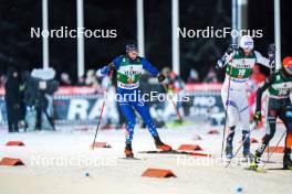 24.11.2023, Ruka, Finland (FIN): Benjamin Loomis (USA), Simen Tiller (NOR), (l-r)  - FIS world cup nordic combined men, compact HS142/7.5km, Ruka (FIN). www.nordicfocus.com. © Thibaut/NordicFocus. Every downloaded picture is fee-liable.