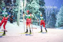 25.11.2023, Ruka, Finland (FIN): Pascal Mueller (SUI), Tomas Portyk (CZE), (l-r)  - FIS world cup nordic combined men, individual gundersen HS142/10km, Ruka (FIN). www.nordicfocus.com. © Thibaut/NordicFocus. Every downloaded picture is fee-liable.