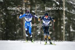 03.12.2023, Lillehammer, Norway (NOR): Kristjan Ilves (EST), Sora Yachi (JPN), (l-r)  - FIS world cup nordic combined men, individual gundersen HS138/10km, Lillehammer (NOR). www.nordicfocus.com. © Thibaut/NordicFocus. Every downloaded picture is fee-liable.