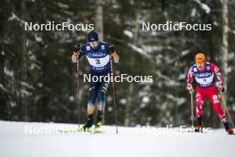 03.12.2023, Lillehammer, Norway (NOR): Ryota Yamamoto (JPN), Franz-Josef Rehrl (AUT), (l-r)  - FIS world cup nordic combined men, individual gundersen HS138/10km, Lillehammer (NOR). www.nordicfocus.com. © Thibaut/NordicFocus. Every downloaded picture is fee-liable.