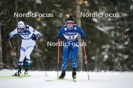 03.12.2023, Lillehammer, Norway (NOR): Andreas Skoglund (NOR), Niklas Malacinski (USA) - FIS world cup nordic combined men, individual gundersen HS138/10km, Lillehammer (NOR). www.nordicfocus.com. © Thibaut/NordicFocus. Every downloaded picture is fee-liable.
