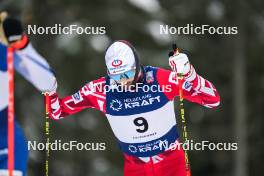 03.12.2023, Lillehammer, Norway (NOR): Lukas Greiderer (AUT) - FIS world cup nordic combined men, individual gundersen HS138/10km, Lillehammer (NOR). www.nordicfocus.com. © Thibaut/NordicFocus. Every downloaded picture is fee-liable.