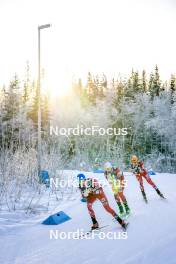 03.12.2023, Lillehammer, Norway (NOR): Stefan Rettenegger (AUT), Johannes Lamparter (AUT), Franz-Josef Rehrl (AUT), (l-r)  - FIS world cup nordic combined men, individual gundersen HS138/10km, Lillehammer (NOR). www.nordicfocus.com. © Thibaut/NordicFocus. Every downloaded picture is fee-liable.