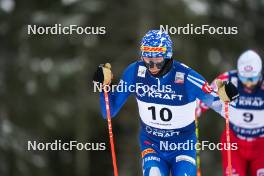 03.12.2023, Lillehammer, Norway (NOR): Eero Hirvonen (FIN) - FIS world cup nordic combined men, individual gundersen HS138/10km, Lillehammer (NOR). www.nordicfocus.com. © Thibaut/NordicFocus. Every downloaded picture is fee-liable.
