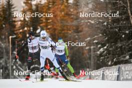 02.12.2023, Lillehammer, Norway (NOR): Fabian Riessle (GER), Gasper Brecl (SLO), (l-r)  - FIS world cup nordic combined men, individual gundersen HS98/10km, Lillehammer (NOR). www.nordicfocus.com. © Authamayou/NordicFocus. Every downloaded picture is fee-liable.