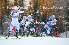02.12.2023, Lillehammer, Norway (NOR): Vinzenz Geiger (GER), Manuel Faisst (GER), (l-r)  - FIS world cup nordic combined men, individual gundersen HS98/10km, Lillehammer (NOR). www.nordicfocus.com. © Authamayou/NordicFocus. Every downloaded picture is fee-liable.