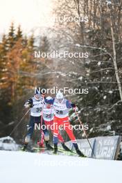02.12.2023, Lillehammer, Norway (NOR): Fabio Obermeyr (AUT), Jan Vytrval (CZE), (l-r)  - FIS world cup nordic combined men, individual gundersen HS98/10km, Lillehammer (NOR). www.nordicfocus.com. © Authamayou/NordicFocus. Every downloaded picture is fee-liable.