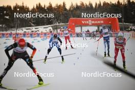 02.12.2023, Lillehammer, Norway (NOR): Kristjan Ilves (EST), Eero Hirvonen (FIN), (l-r)  - FIS world cup nordic combined men, individual gundersen HS98/10km, Lillehammer (NOR). www.nordicfocus.com. © Authamayou/NordicFocus. Every downloaded picture is fee-liable.