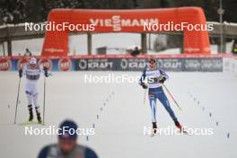 02.12.2023, Lillehammer, Norway (NOR): Kasper Moen Flatla (NOR), Arttu Maekiaho (FIN), (l-r)  - FIS world cup nordic combined men, individual gundersen HS98/10km, Lillehammer (NOR). www.nordicfocus.com. © Authamayou/NordicFocus. Every downloaded picture is fee-liable.