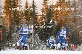 02.12.2023, Lillehammer, Norway (NOR): Wille Karhumaa (FIN), Stephen Schumann (USA), (l-r)  - FIS world cup nordic combined men, individual gundersen HS98/10km, Lillehammer (NOR). www.nordicfocus.com. © Authamayou/NordicFocus. Every downloaded picture is fee-liable.