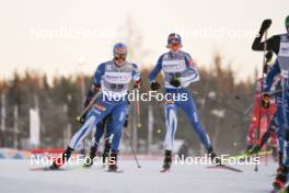 02.12.2023, Lillehammer, Norway (NOR): Arttu Maekiaho (FIN), Wille Karhumaa (FIN), (l-r)  - FIS world cup nordic combined men, individual gundersen HS98/10km, Lillehammer (NOR). www.nordicfocus.com. © Authamayou/NordicFocus. Every downloaded picture is fee-liable.