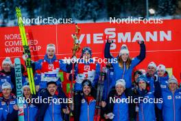 16.12.2023, Ramsau, Austria (AUT): Johannes Lamparter (AUT),  Stefan Rettenegger (AUT), (l-r)  - FIS world cup nordic combined men, compact HS98/7.5km, Ramsau (AUT). www.nordicfocus.com. © Volk/NordicFocus. Every downloaded picture is fee-liable.