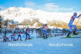 16.12.2023, Ramsau, Austria (AUT): Matteo Baud (FRA), Ilkka Herola (FIN), (l-r)  - FIS world cup nordic combined men, compact HS98/7.5km, Ramsau (AUT). www.nordicfocus.com. © Volk/NordicFocus. Every downloaded picture is fee-liable.