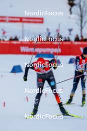 16.12.2023, Ramsau, Austria (AUT): Julian Schmid (GER) - FIS world cup nordic combined men, compact HS98/7.5km, Ramsau (AUT). www.nordicfocus.com. © Volk/NordicFocus. Every downloaded picture is fee-liable.