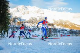 16.12.2023, Ramsau, Austria (AUT): Sora Yachi (JPN), Arttu Maekiaho (FIN), (l-r)  - FIS world cup nordic combined men, compact HS98/7.5km, Ramsau (AUT). www.nordicfocus.com. © Volk/NordicFocus. Every downloaded picture is fee-liable.