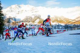 16.12.2023, Ramsau, Austria (AUT): Johannes Rydzek (GER), Manuel Faisst (GER), (l-r)  - FIS world cup nordic combined men, compact HS98/7.5km, Ramsau (AUT). www.nordicfocus.com. © Volk/NordicFocus. Every downloaded picture is fee-liable.
