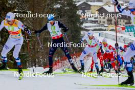 15.12.2023, Ramsau, Austria (AUT): Samuel Costa (ITA) - FIS world cup nordic combined men, mass HS98/10km, Ramsau (AUT). www.nordicfocus.com. © Volk/NordicFocus. Every downloaded picture is fee-liable.