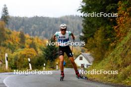 14.10.2023, Klingenthal, Germany (GER): Pirmin Maier (GER) - German Championships Nordic Combined men and women, individual gundersen HS140/10km men, Klingenthal (GER). www.nordicfocus.com. © Volk/NordicFocus. Every downloaded picture is fee-liable.