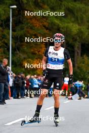 14.10.2023, Klingenthal, Germany (GER): Julian Schmid (GER) - German Championships Nordic Combined men and women, individual gundersen HS140/10km men, Klingenthal (GER). www.nordicfocus.com. © Volk/NordicFocus. Every downloaded picture is fee-liable.
