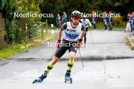 14.10.2023, Klingenthal, Germany (GER): Nick Siegemund (GER) - German Championships Nordic Combined men and women, individual gundersen HS140/10km men, Klingenthal (GER). www.nordicfocus.com. © Volk/NordicFocus. Every downloaded picture is fee-liable.