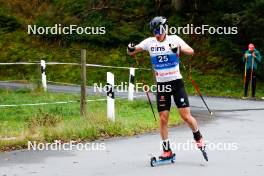 14.10.2023, Klingenthal, Germany (GER): Manuel Faisst (GER) - German Championships Nordic Combined men and women, individual gundersen HS140/10km men, Klingenthal (GER). www.nordicfocus.com. © Volk/NordicFocus. Every downloaded picture is fee-liable.