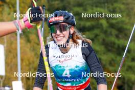 14.10.2023, Klingenthal, Germany (GER): Jenny Nowak (GER) - German Championships Nordic Combined men and women, individual gundersen HS85/5km women, Klingenthal (GER). www.nordicfocus.com. © Volk/NordicFocus. Every downloaded picture is fee-liable.