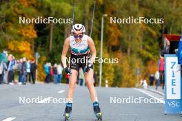 14.10.2023, Klingenthal, Germany (GER): Maria Gerboth (GER) - German Championships Nordic Combined men and women, individual gundersen HS85/5km women, Klingenthal (GER). www.nordicfocus.com. © Volk/NordicFocus. Every downloaded picture is fee-liable.