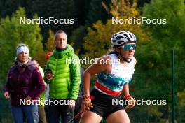 14.10.2023, Klingenthal, Germany (GER): Amelie Steiner (GER) - German Championships Nordic Combined men and women, individual gundersen HS85/5km women, Klingenthal (GER). www.nordicfocus.com. © Volk/NordicFocus. Every downloaded picture is fee-liable.