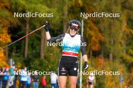 14.10.2023, Klingenthal, Germany (GER): Jenny Nowak (GER) - German Championships Nordic Combined men and women, individual gundersen HS85/5km women, Klingenthal (GER). www.nordicfocus.com. © Volk/NordicFocus. Every downloaded picture is fee-liable.