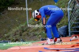 15.10.2023, Klingenthal, Germany (GER): Tristan Sommerfeldt (GER) - German Championships Nordic Combined men and women, team sprint HS140/15km men, Klingenthal (GER). www.nordicfocus.com. © Volk/NordicFocus. Every downloaded picture is fee-liable.
