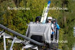 15.10.2023, Klingenthal, Germany (GER): Nico Zarucchi (SUI) - German Championships Nordic Combined men and women, team sprint HS140/15km men, Klingenthal (GER). www.nordicfocus.com. © Volk/NordicFocus. Every downloaded picture is fee-liable.