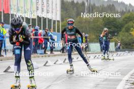 15.10.2023, Klingenthal, Germany (GER): Sofia Eggensberger (GER) - German Championships Nordic Combined men and women, team sprint HS85/7.5km women, Klingenthal (GER). www.nordicfocus.com. © Volk/NordicFocus. Every downloaded picture is fee-liable.