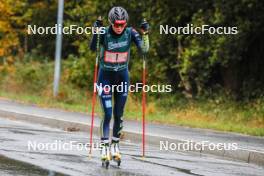 15.10.2023, Klingenthal, Germany (GER): Ronja Loh (GER) - German Championships Nordic Combined men and women, team sprint HS85/7.5km women, Klingenthal (GER). www.nordicfocus.com. © Volk/NordicFocus. Every downloaded picture is fee-liable.