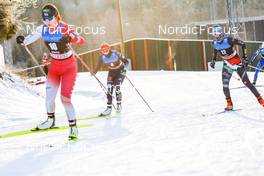 07.01.2023, Otepaeae, Estonia (EST): Jenny Nowak (GER), Veronica Gianmoena (ITA), (l-r)  - FIS world cup nordic combined women, mass HS97/5km, Otepaeae (EST). www.nordicfocus.com. © Volk/NordicFocus. Every downloaded picture is fee-liable.