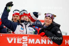 27.01.2023, Seefeld, Austria (AUT): Mille Marie Hagen (NOR), Annika Malacinski (USA), (l-r)  - FIS world cup nordic combined women, individual gundersen HS109/5km, Seefeld (AUT). www.nordicfocus.com. © Volk/NordicFocus. Every downloaded picture is fee-liable.
