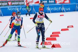 27.01.2023, Seefeld, Austria (AUT): Silva Verbic (SLO), Magdalena Burger (GER), (l-r)  - FIS world cup nordic combined women, individual gundersen HS109/5km, Seefeld (AUT). www.nordicfocus.com. © Volk/NordicFocus. Every downloaded picture is fee-liable.