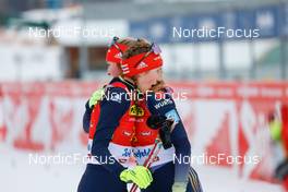 28.01.2023, Seefeld, Austria (AUT): Maria Gerboth (GER), Magdalena Burger (GER), (l-r)  - FIS world cup nordic combined women, individual gundersen HS109/5km, Seefeld (AUT). www.nordicfocus.com. © Volk/NordicFocus. Every downloaded picture is fee-liable.