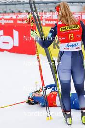 28.01.2023, Seefeld, Austria (AUT): Silva Verbic (SLO), Magdalena Burger (GER), (l-r)  - FIS world cup nordic combined women, individual gundersen HS109/5km, Seefeld (AUT). www.nordicfocus.com. © Volk/NordicFocus. Every downloaded picture is fee-liable.