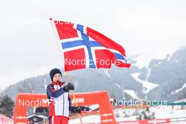 28.01.2023, Seefeld, Austria (AUT): fan   - FIS world cup nordic combined women, individual gundersen HS109/5km, Seefeld (AUT). www.nordicfocus.com. © Volk/NordicFocus. Every downloaded picture is fee-liable.