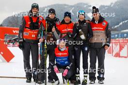 28.01.2023, Seefeld, Austria (AUT): Daniela Dejori (ITA), Annika Sieff (ITA), (l-r)  - FIS world cup nordic combined women, individual gundersen HS109/5km, Seefeld (AUT). www.nordicfocus.com. © Volk/NordicFocus. Every downloaded picture is fee-liable.