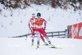 28.01.2023, Seefeld, Austria (AUT): Lisa Hirner (AUT), Yuna Kasai (JPN), (l-r)  - FIS world cup nordic combined women, individual gundersen HS109/5km, Seefeld (AUT). www.nordicfocus.com. © Volk/NordicFocus. Every downloaded picture is fee-liable.